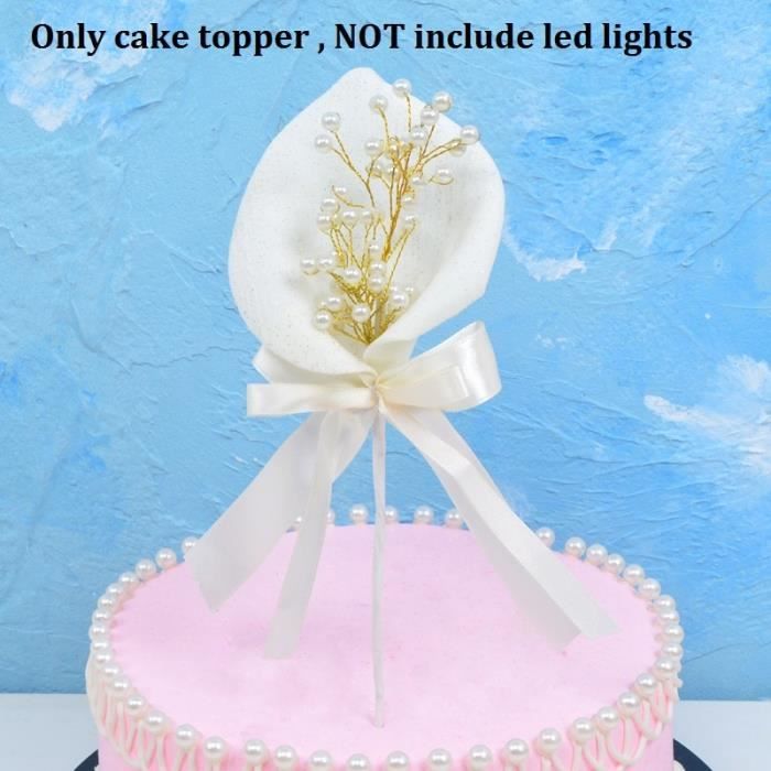 Lumiere Led Lueur Plume Ange Aile Decoration De Gateau Cupcake Dessert Topper Anniversaire Gateau Dec Cake Topper Ku031 Cdiscount Maison