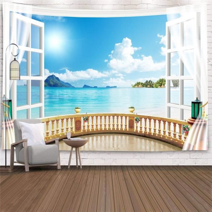 Montagnes tapisserie chambre décoration revêtement mural suspendu tissu