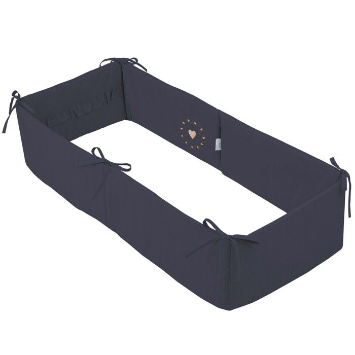 Mini Tour De Lit Bebe En Coton Respirant Gris Cdiscount Puericulture Eveil Bebe