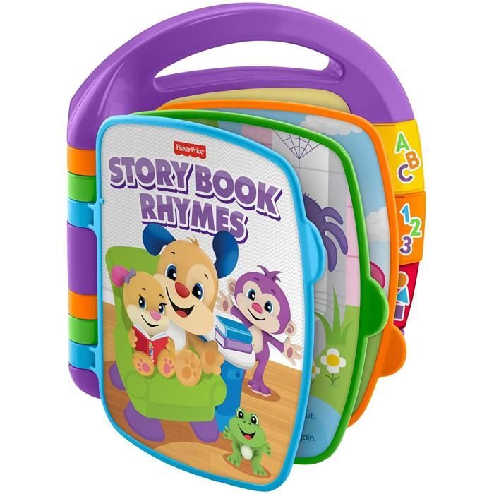 Fisher Price Livre Interactif Comptines Jouet Musical D Eveil Bebe Pour Apprendre En Chanson 6 Mois Et Plus Cdh39 Cdiscount Librairie