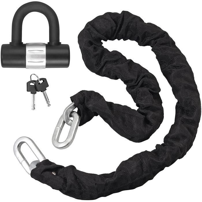 Antivol Moto Rhino - Chaîne Acier Renforcé 2m + Cadenas Cro-Mo | Sécurité Ultime