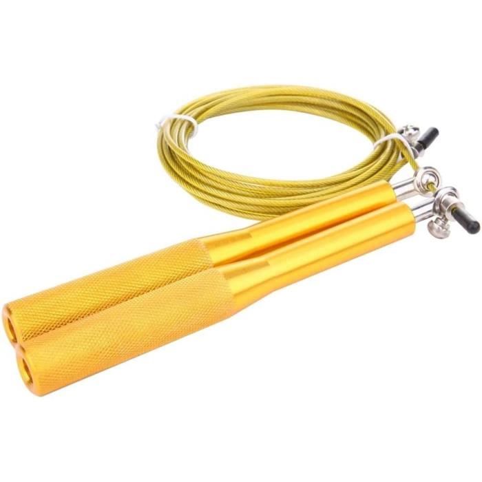 Corde à Sauter HMCEY - PVC 5mm, Poignées Antidérapantes, Réglable, Sans Enchevêtrement - Boxe, Fitness, Enfant/Adulte