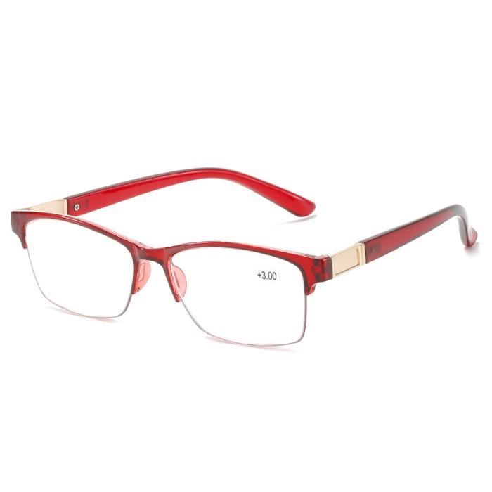 Lunettes De Lecture Rondes Rouges à Fleurs - Dioptrie +3.00 - Marque New Time - Neuf Avec étui