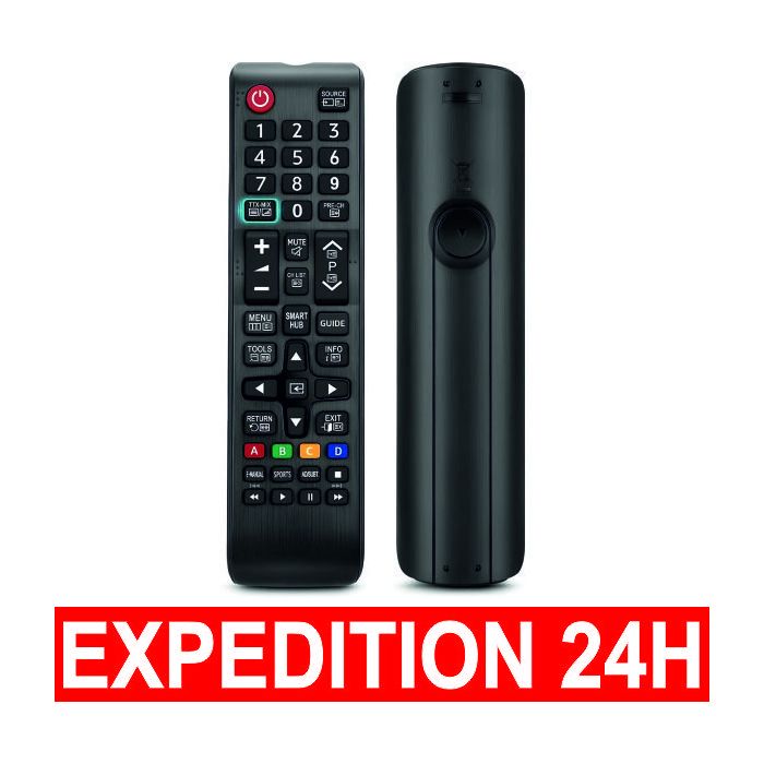 Télécommande RM-C3414 Pour Téléviseurs Smart Tech - Compatible Avec SMT32, SMT40, SMT43, SMT55, SMT65 Et Autres Modèles - Sans Fonction Vocale