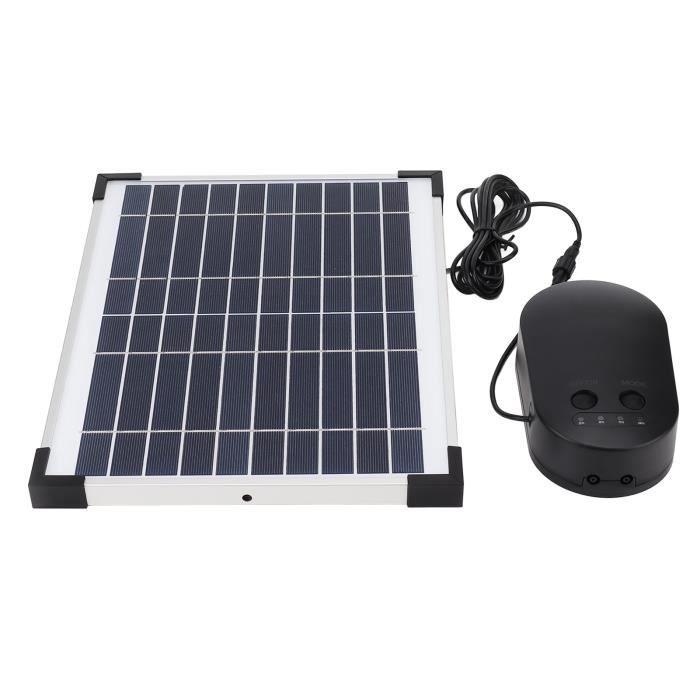 Pompe à Eau Solaire 15W - Pour Fontaine Bassin, Jardin, Aquarium - Autonome, Résistante Intempéries - Kit Décoration Eau