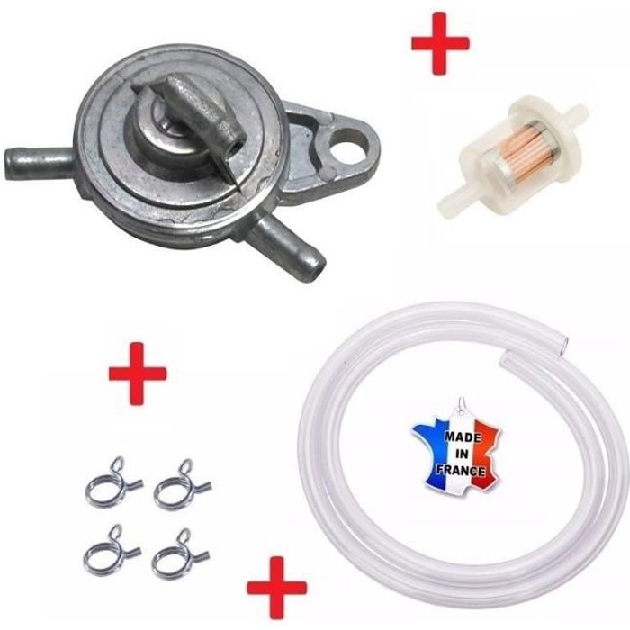 HURI Robinet d'essence sous pression pour scooter GY6 139QMB 4 temps China Rex, Adly, Buffalo, Boatian, Ering, V-Click, Mks