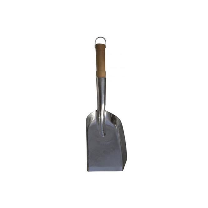 Pelle à Cendres Cheminée En Métal Avec Manche En Bois - Outil De Nettoyage Pour Poêle, Foyer, Barbecue (40 Cm)