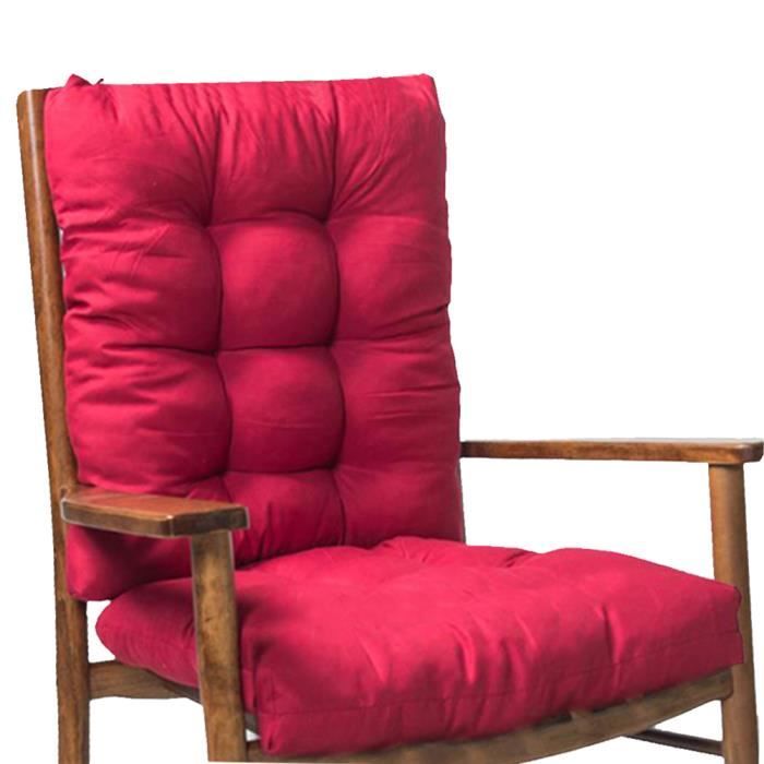 EJ.life 2 coussins pour chaise à bascule Epaisseur coussin Siege en rotin Coussin pour canapé Coussin pour chaise de jardin
