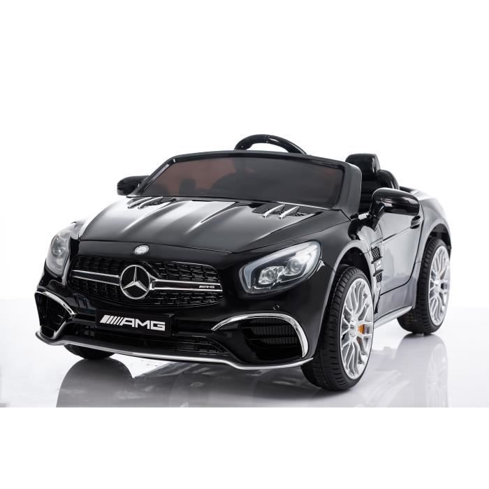 Voiture Electrique Enfant Mercedes Sl 65 Amg Noir 12v Roues Gomme Mp3 Cdiscount Jeux Jouets