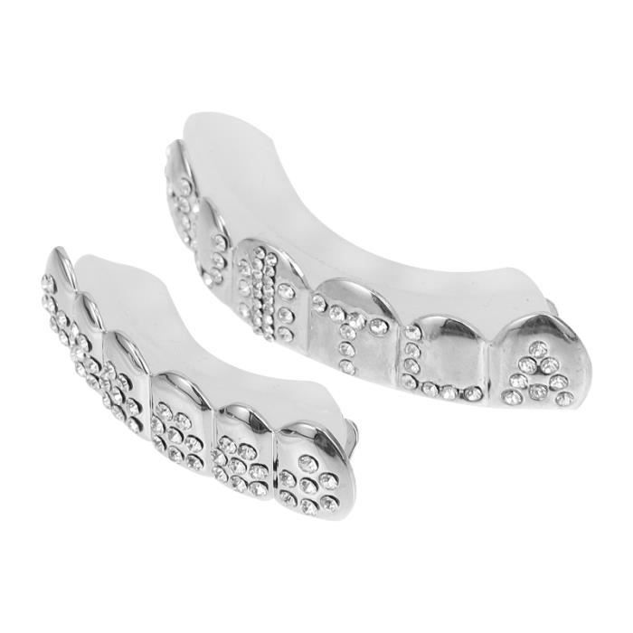 1 Set Cosplay Faux dents strass Chiffres d'incrust