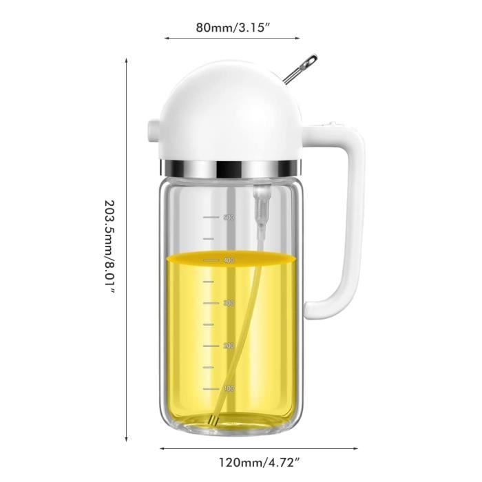 ROM Flacon Pulvérisateur D'Huile Pulvérisateur D'Huile En Verre 2 En 1