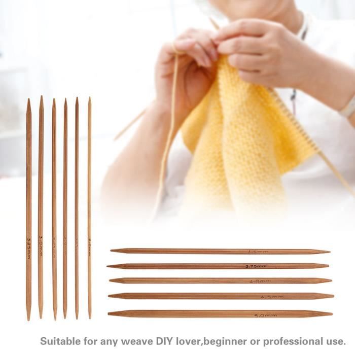 Lot De 8 Ou 20 Aiguilles De Réparation En Bambou – Tricot, Travaux Manuels, Longueur 8 Cm, Finition Lisse - 5