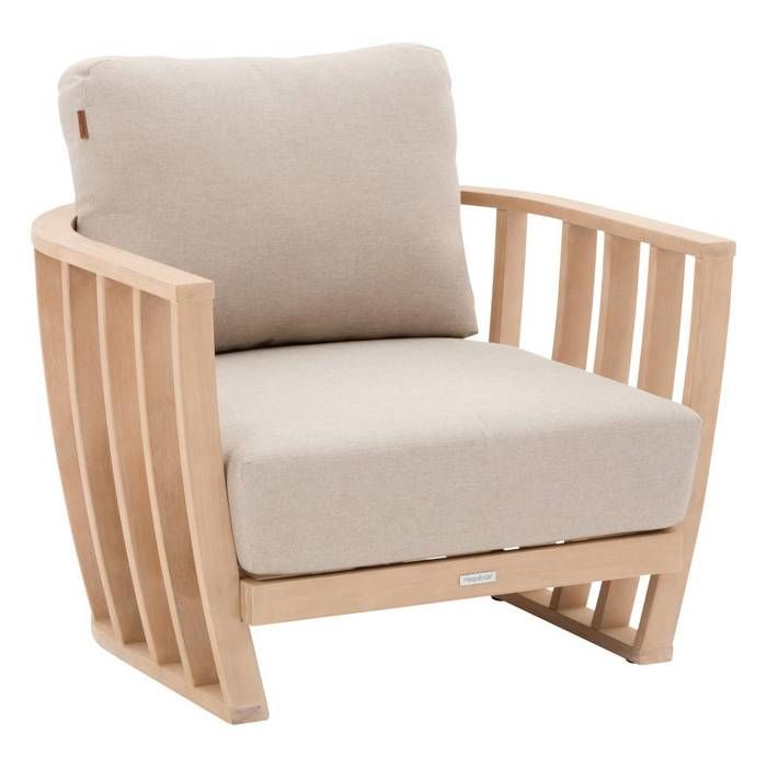 Fauteuil de salon de jardin en bois LEMINDO - vue 2