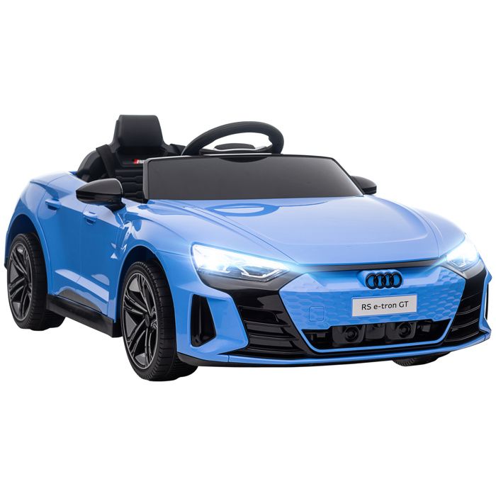 Voiture électrique - HOMCOM - enfant 12 V licence audi rs e-tron gt télécommande sons - PP - bleu