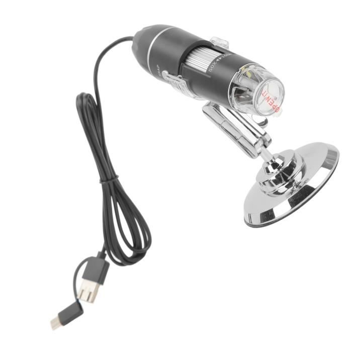 HURRISE microscope USB Microscope Numérique Portable WiFi, Caméra D
