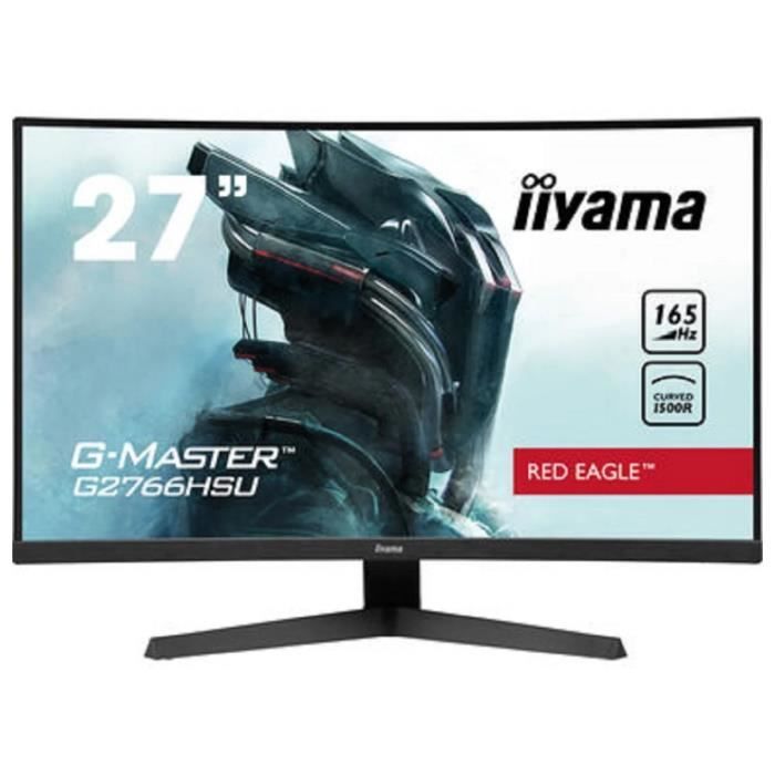 Ecran PC Gamer Incurvé - IIYAMA - 27 - FHD - 165Hz - Dalle VA - 1ms - G2766HSU-B1