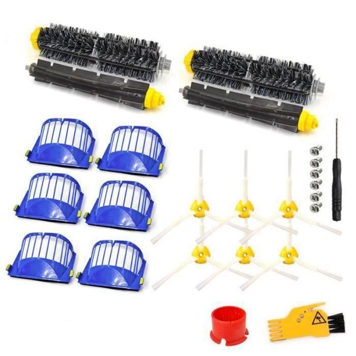Accessoire Pour IRobot Roomba Série 600 Kit D'entretien Avec Brosses Filtres Pour 600 605 610 615 616 620 621 625 630 631 632 650 651 660 670 671 680 691 696 Kit De 15 Pieces 80338762