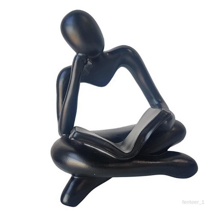 Sonew Statue de penseur abstrait Sculpture de penseur en résine Statue