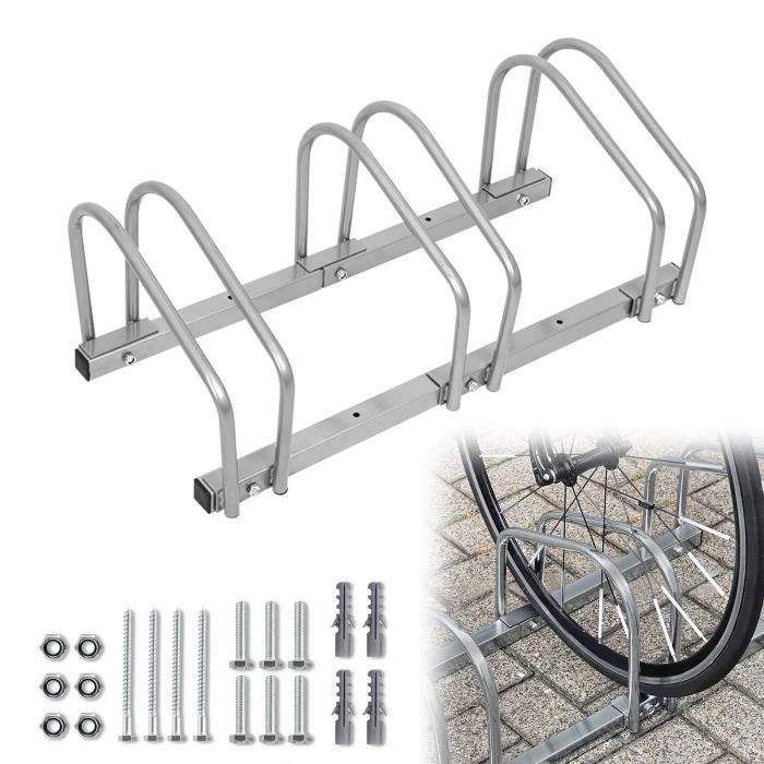 Râtelier Vélos Tubiaz Pour 4 Vélos - Support Sol Ou Mur - Dimensions 101x32x26 Cm - Acier Galvanisé