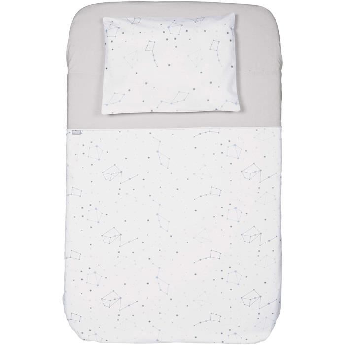 Drap housse Chicco Next2Me pour matelas bébé - Ensemble 3 pièces avec taie  d'oreiller