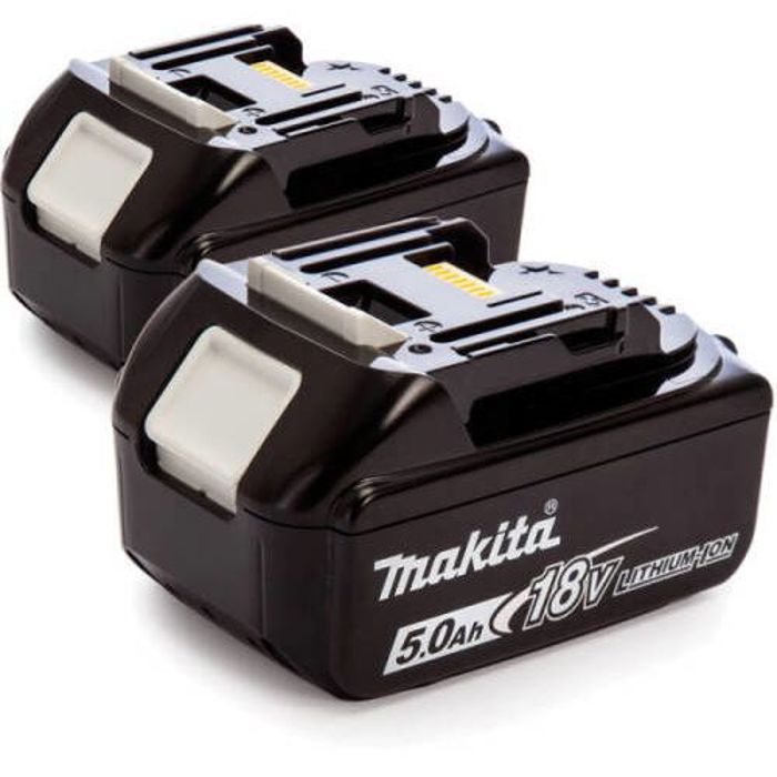 Pack 2 batteries 18 V / 5.0 Ah BL1850B MAKITA PACK2BAT5LI - vue 2