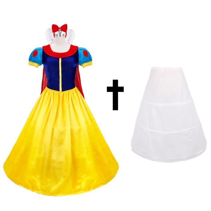 Deguisement Robe Blanche Neige Princesse Fille Femme Serre Tete Costume Noel Halloween Carnaval Longue Robe Soiree Fete S Xl Achat Vente Deguisement Panoplie Cdiscount