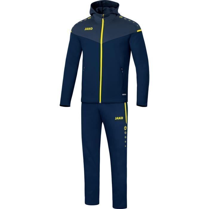 Survetement femme Jako Champ 2.0 Bleu marine bleu fonce jaune fluo Taille 38 Football Femme Bleu marine bleu fonce jaune fluo Cdiscount Sport