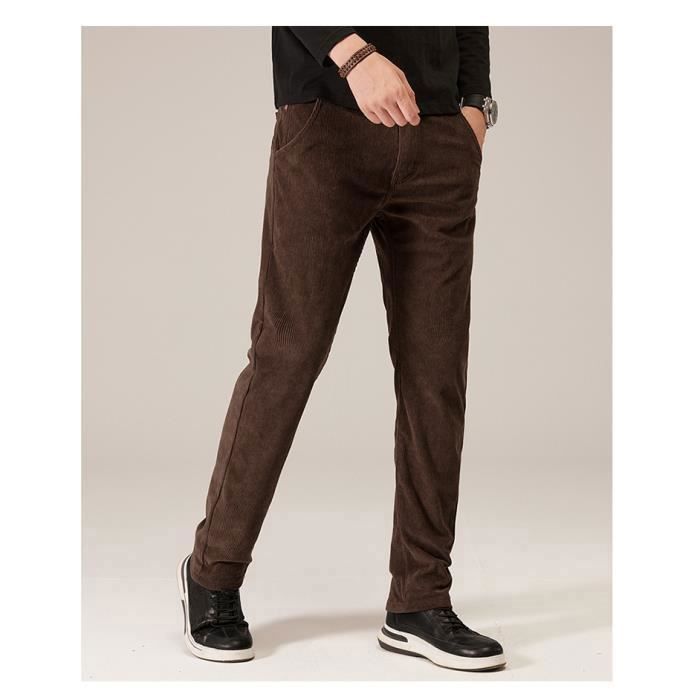 Homme pantalon de costume Pantalon en Velours Côtelé Pantalon Pantalons