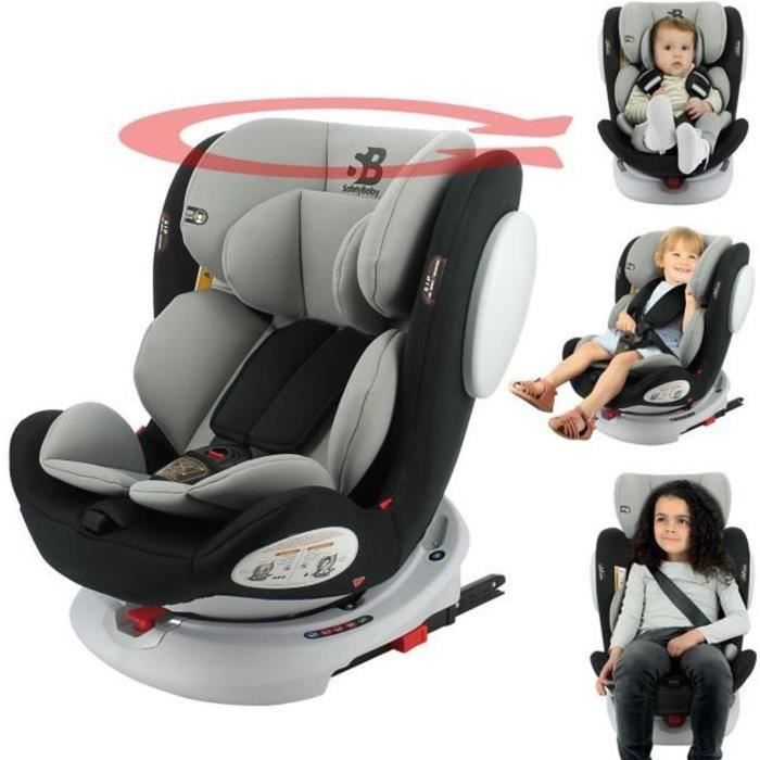 Safety Baby Siege Auto Isofix Seaty Groupe 0 1 2 3 0 36kg Pivotant A 360 Dos A La Route 0 13 Kg Noir Achat Vente Siege Auto Seaty En Exclu Deal Gris Cdiscount