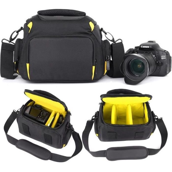 Sac Bandoulière Pour Canon EOS R7 – Housse Photo Antichoc Avec Protection Pluie