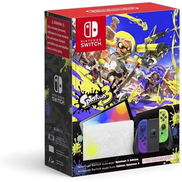 Console portable - Nintendo - Switch OLED - Édition Splatoon 3