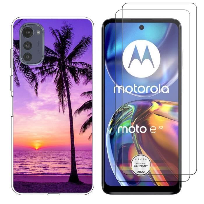 Pour Motorola Moto E32s-E32 6.5" Case,Coque Souple Anti Choc Avec