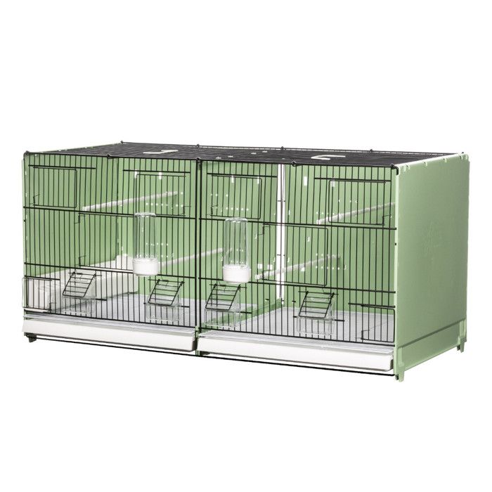 Comparer les prix de Cage d'élevage pour oiseaux - 2GR - Portofino - Pliable et modulable - Vert