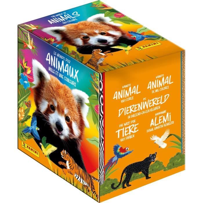 Boîte de Stickers PANINI Animaux 2025 36 pochettes 180 stickers