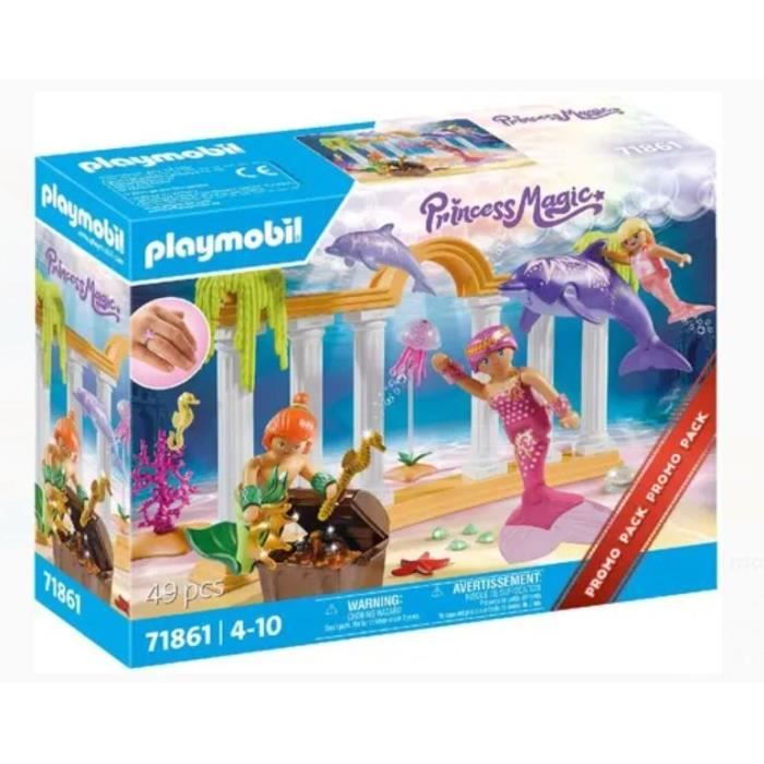 Playmobil 71861 Trésor des sirènes avec des dauphins Promo Packs