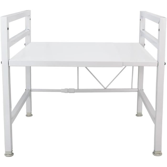 Étagère Micro-Ondes Réglable 2 Niveaux - Gain De Place Maxi - Support Acier Inox 75 Kg