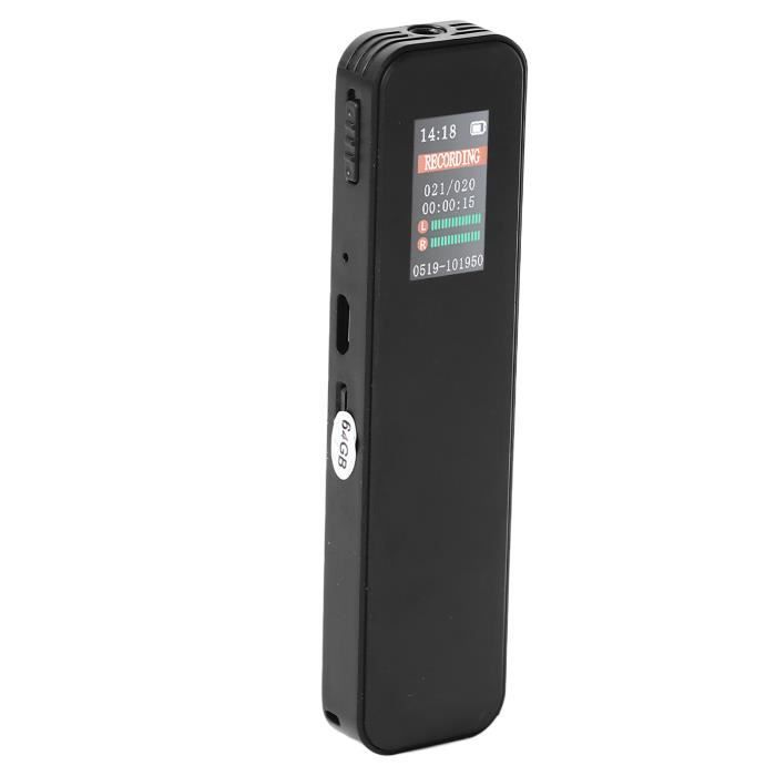 Enregistreur Vocal NekSide 64Go - Réduction Bruit, 850h Enregistrement, USB-C