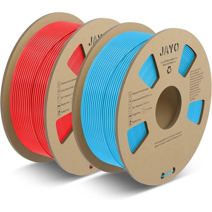 JAYO Filament 1.75 PLA Meta, Filament d'imprimante 3D PLA Meta, Bobines de  2,2 kg, Meta PLA + Rouge Précision dimensionnelle 1,20 - Cdiscount  Informatique