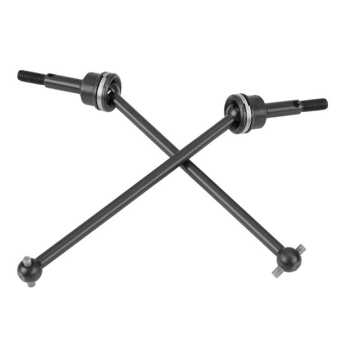 Generic Arbre D'entraînement Arrière RC CVD en Métal de Haute qualité pour Voiture 12428 12423 1/12 RC, Pièce de Rechange Directe pour un Contrôle amélioré, adapté aux Amateurs, Noir (SILVER