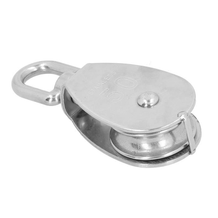 Lntyq 6 Pièces Poulie De Levage Mouflage, Roue Gorge V, Rail Roulette