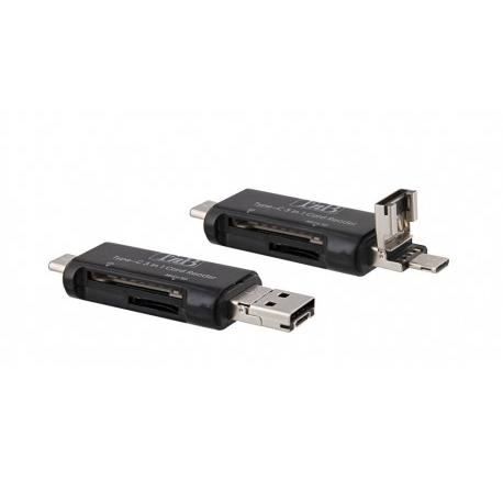 TNB TCREAD3IN1 - Lecteur de cartes mémoire SD et Micro SD universel