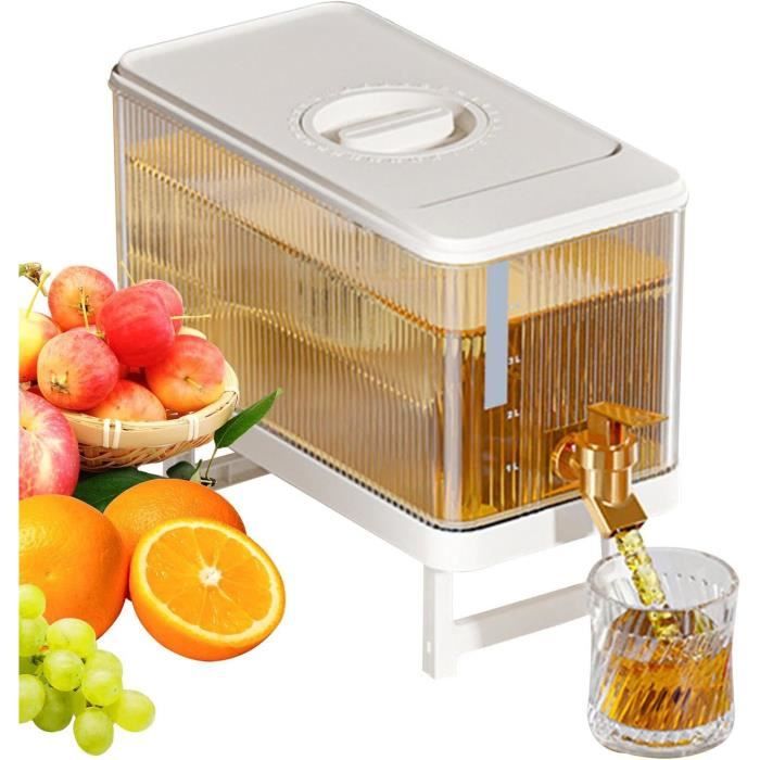 Relaxdays Distributeur De Boissons Avec 3 Robinets Poussoirs, 4 L Refrigeration Exterieur Transparent Noir 87246962
