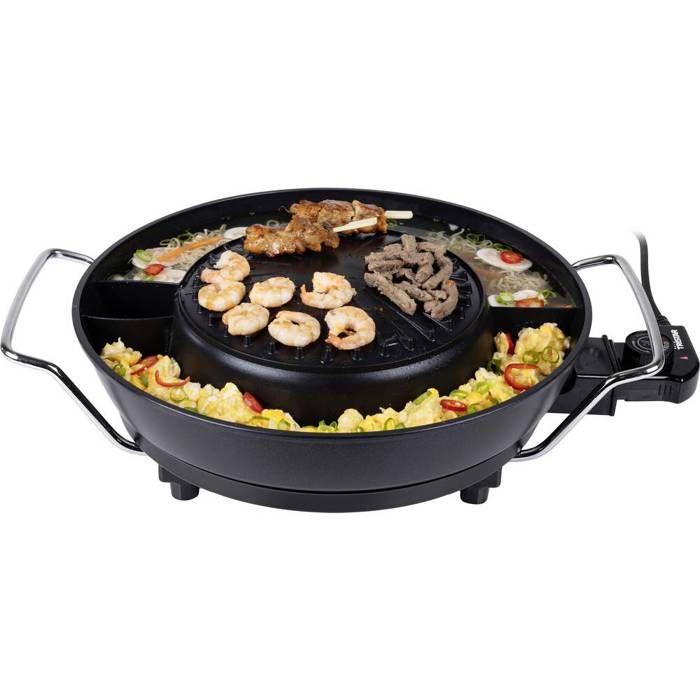 Tristar coréen Hot Pot - Fondue - Nombreux accessoires inclus - 3 L - 4 personnes - 1 800 W