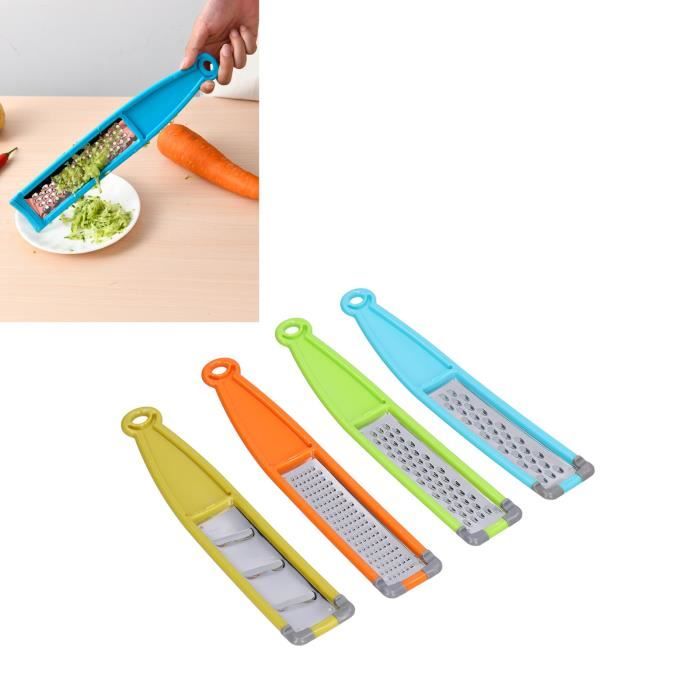 Set Coupe-légumes QWORK En Acier Inoxydable - Râpe Fine Et Grossière Compatible KitchenAid - Pour Robot Ménager