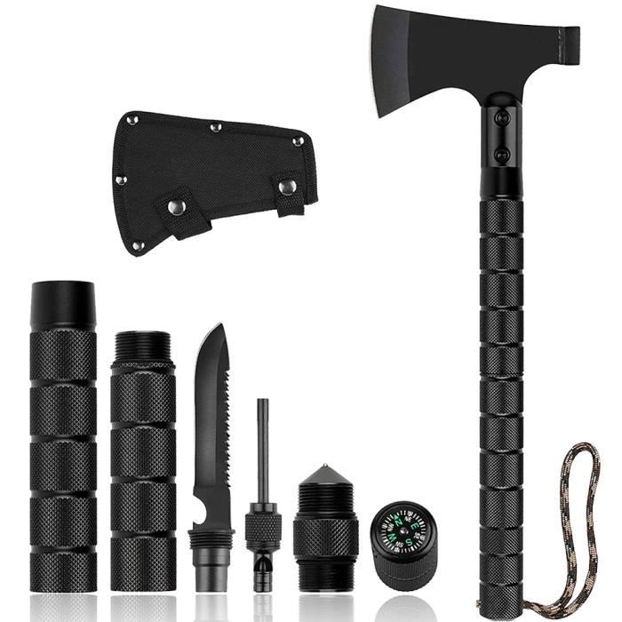 Kit de survie hache multi-outils pour hache de camping en plein air pliante