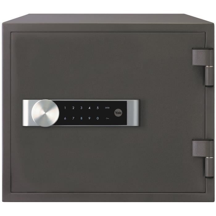 Coffre-fort ignifuge YALE à serrure électronique - Format domestique H.35 x l.41 x P.36 cm (19 L)