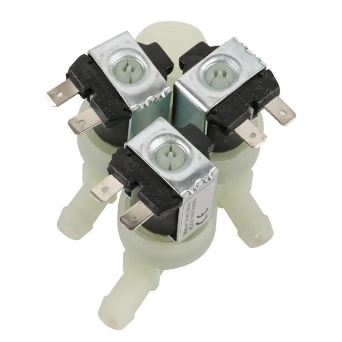 Électrovanne 3 Voies 1/4" NPT, 110-120V AC, Normalement Fermée - Pour Air Comprimé, EHCOTECH