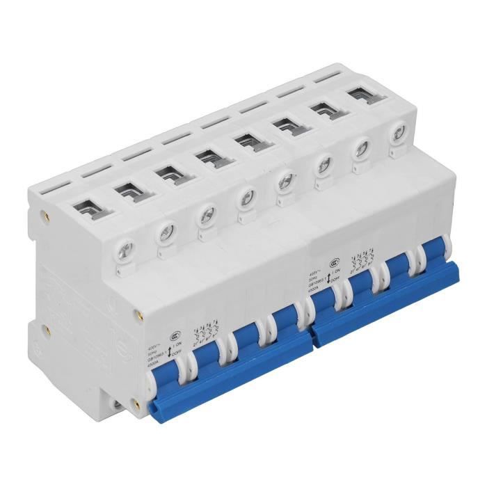 Interrupteur De Transfert Manuel 2P+2P - Pour Rail DIN, 63A Max, 400V - Protection Court-circuit
