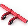 Barre d'extension de la poignée créative Barre de vélo Porte-goulot Vélo Support multifonction Extendante 1PC rouge 20cm-1