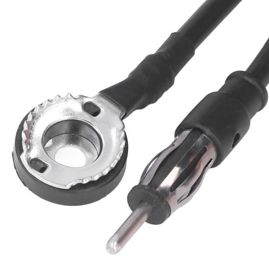 Vecys Antenne Toit à Tige Courte Voiture FM/AM Tige D'antenne De Voiture Antenne Toit Voiture Tige Courte Universelle Avec 3 Adaptateurs Différents (M4, M5, M6) Pour La Réception Radio FM/AM